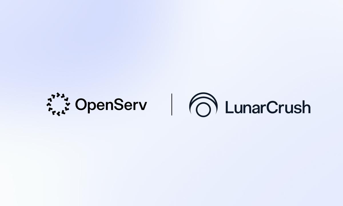 OpenServ 和 LunarCrush 每小时将 5000 万条帖子转化为 AI 应用程序，AI 应用程序将每小时转化 5000 万条帖子
